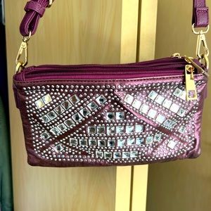 Purple bling purse